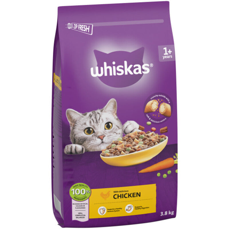 Whiskas Dry 1+ Adult Chicken 3.8kg