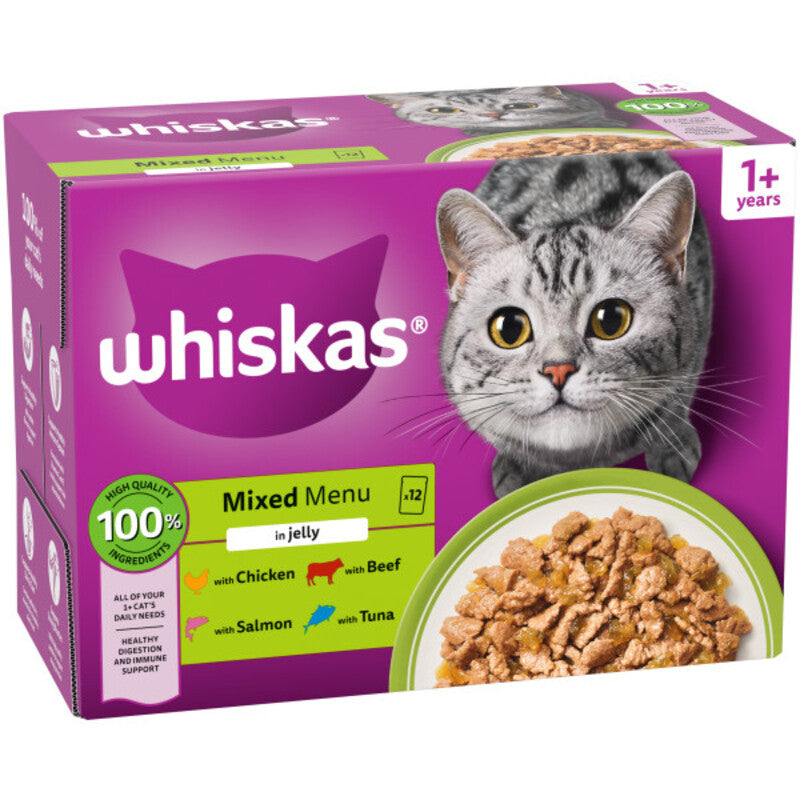Whiskas Adult 1+ Mixed Menu in Jelly
