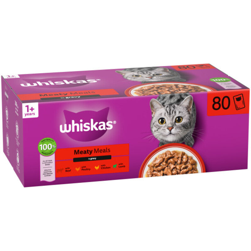 Whiskas Adult 1+ Meaty Meals in Gravy