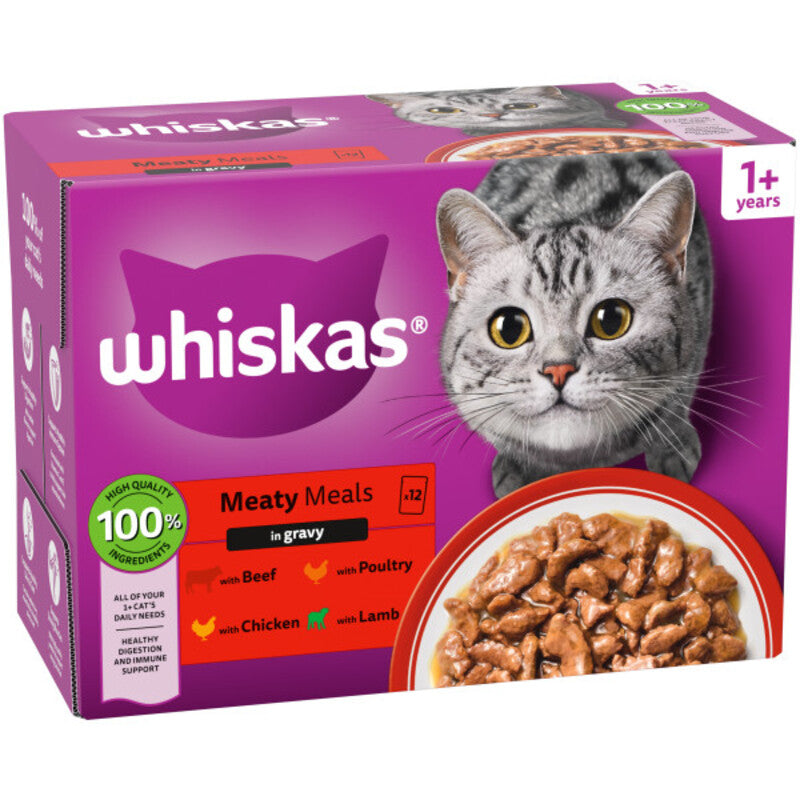 Whiskas Adult 1+ Meaty Meals in Gravy