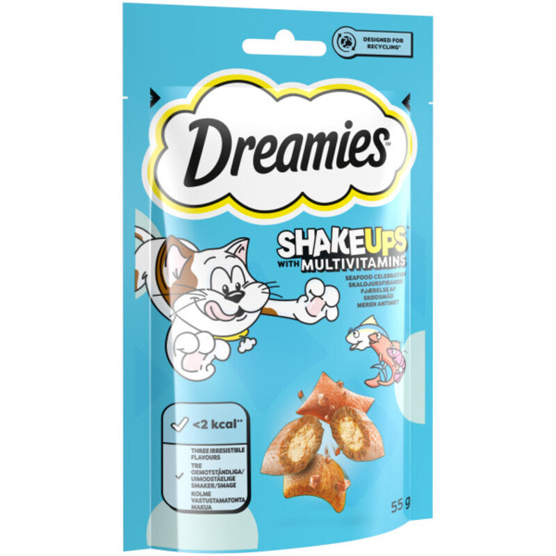 Dreamies Shakeups Seafood Celebrations 55g x 8