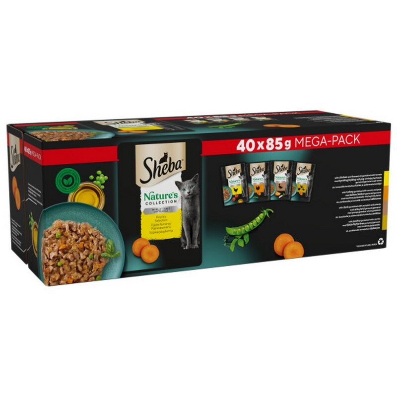 Sheba Natures Collection Poultry Selection in Jelly Pouches 85g x 40