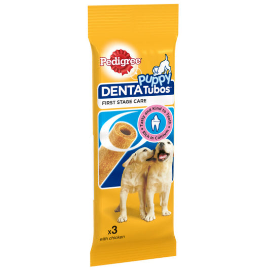 Pedigree Puppy Denta Tubo with Chicken 72g x 18