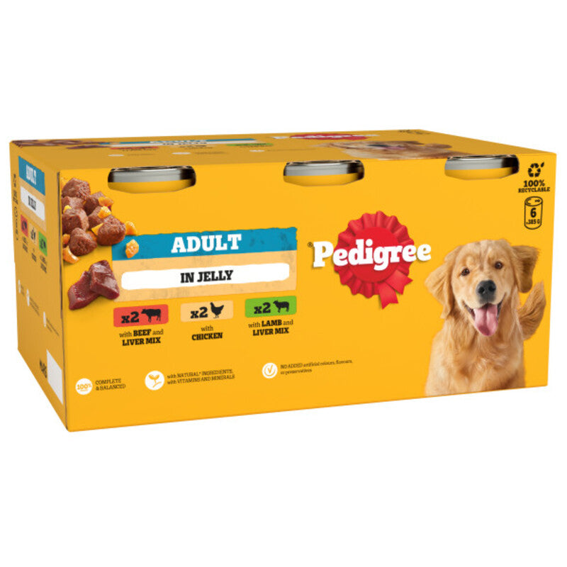 Pedigree Tins Mixed Selection in Jelly