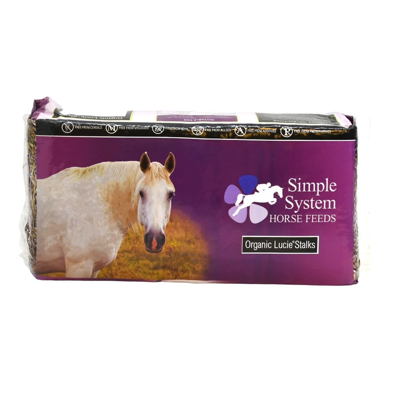 Simple System Organic Lucie Stalks Lucerne Chop 12.5kg