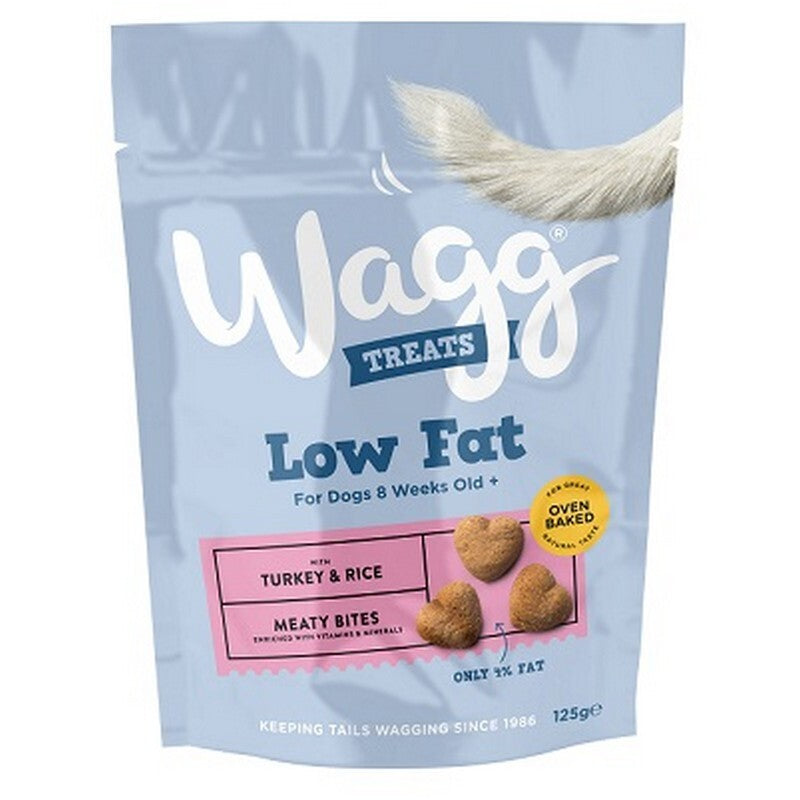 Wagg Low Fat Turkey & Rice Treats 125g x 7