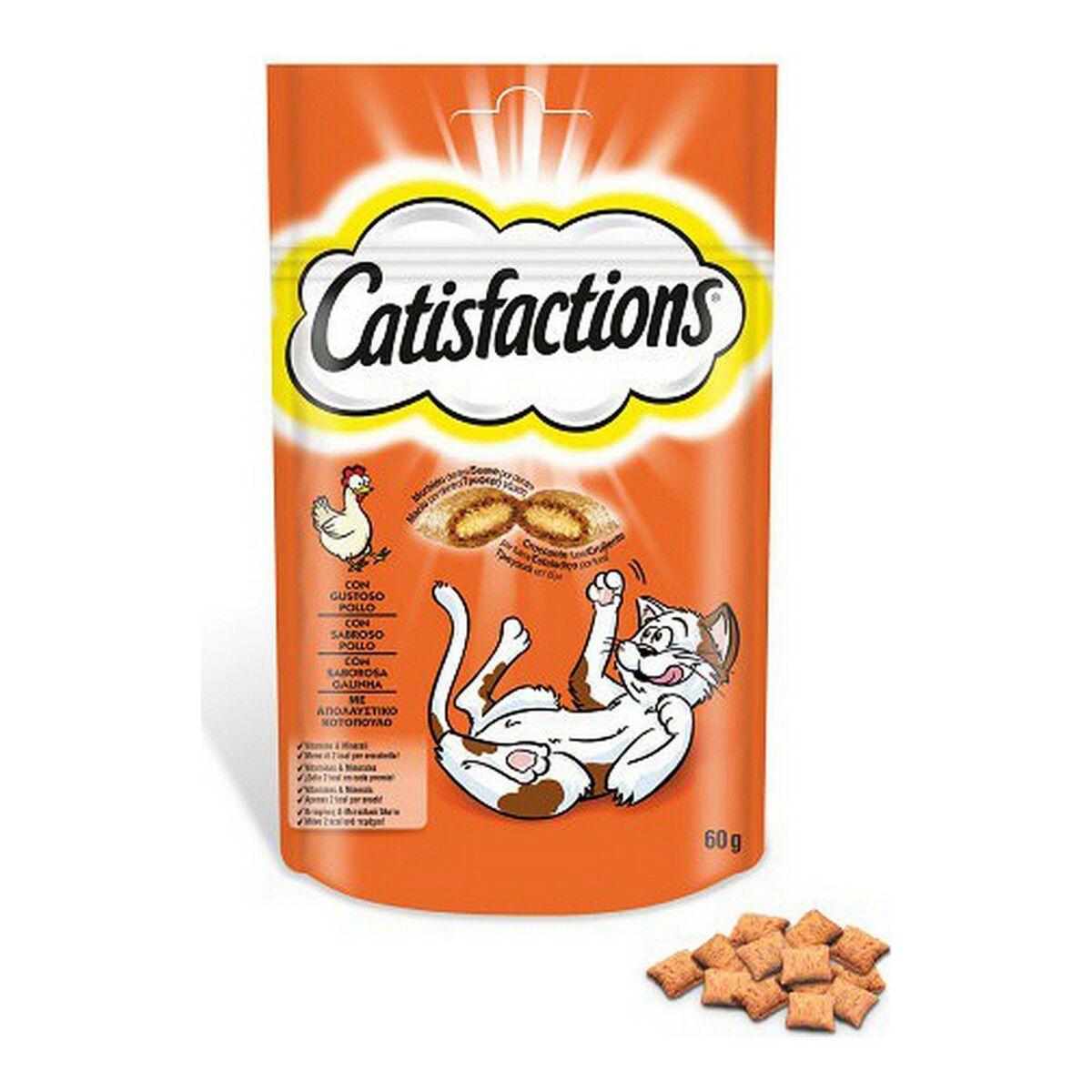 Cat food Catisfactions Snack Chicken (60 g)-0