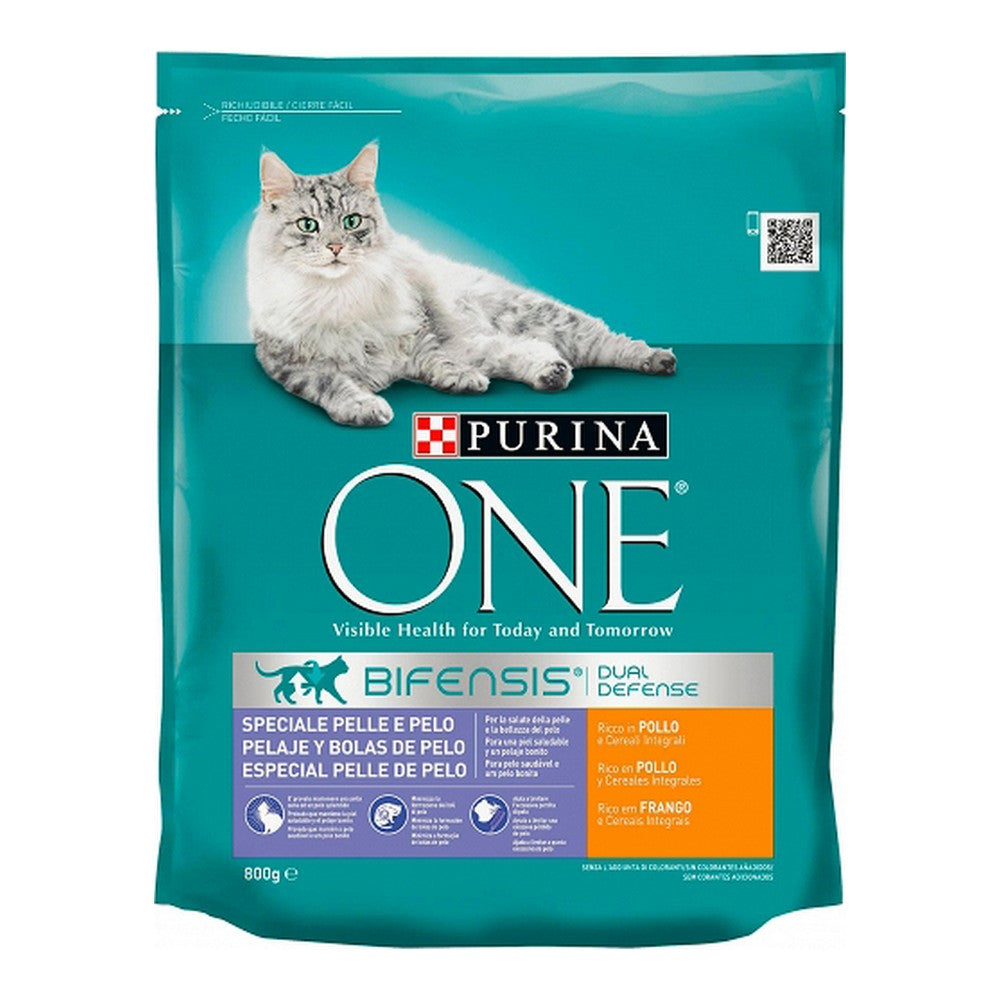 Cat food Purina Coat & Hairball One (800 g)-0