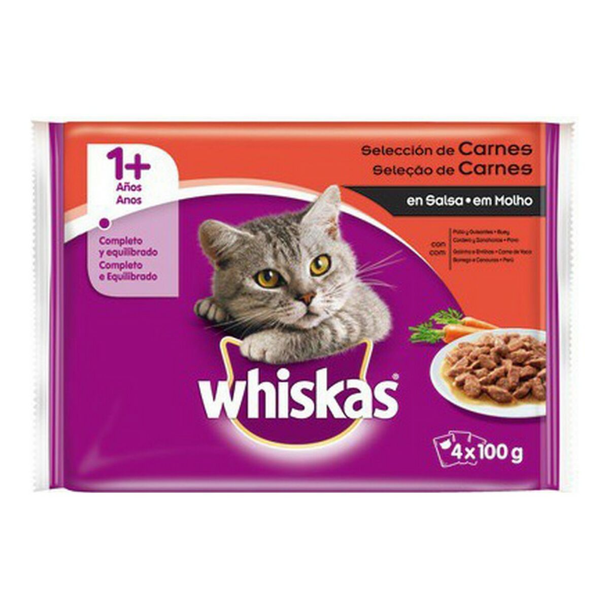 Cat food Whiskas C-72245 (4 x 100 g)-0